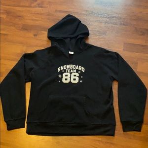 Old Navy black fleece hoodie